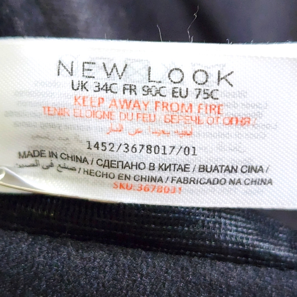 New Look UK Black Bikini Size 34C Small. - Picture 9 of 15